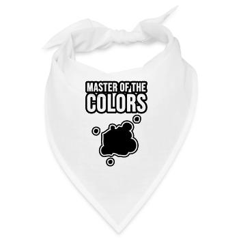 Meister der Farben - Bandana - Weiß - Vorne