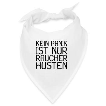 Raucher Husten Pandemie Spruch - Bandana - Weiß - Vorne