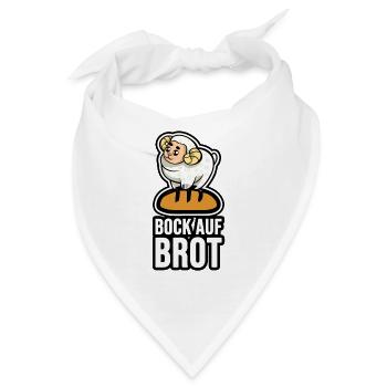 Bock auf Brot - Bandana - Weiß - Vorne