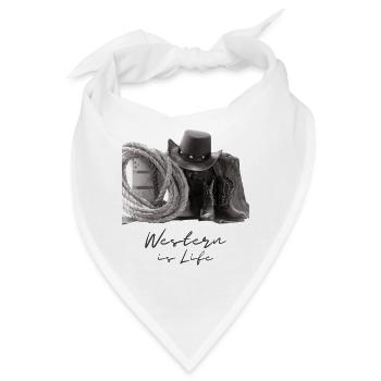 Western Life Cowboy Boots Lasso - Bandana - Weiß - Vorne