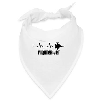 Heartbeat Kampfjet - Bandana - Weiß - Vorne