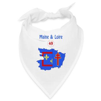 Maine & Loire - Bandana - Weiß - Vorne