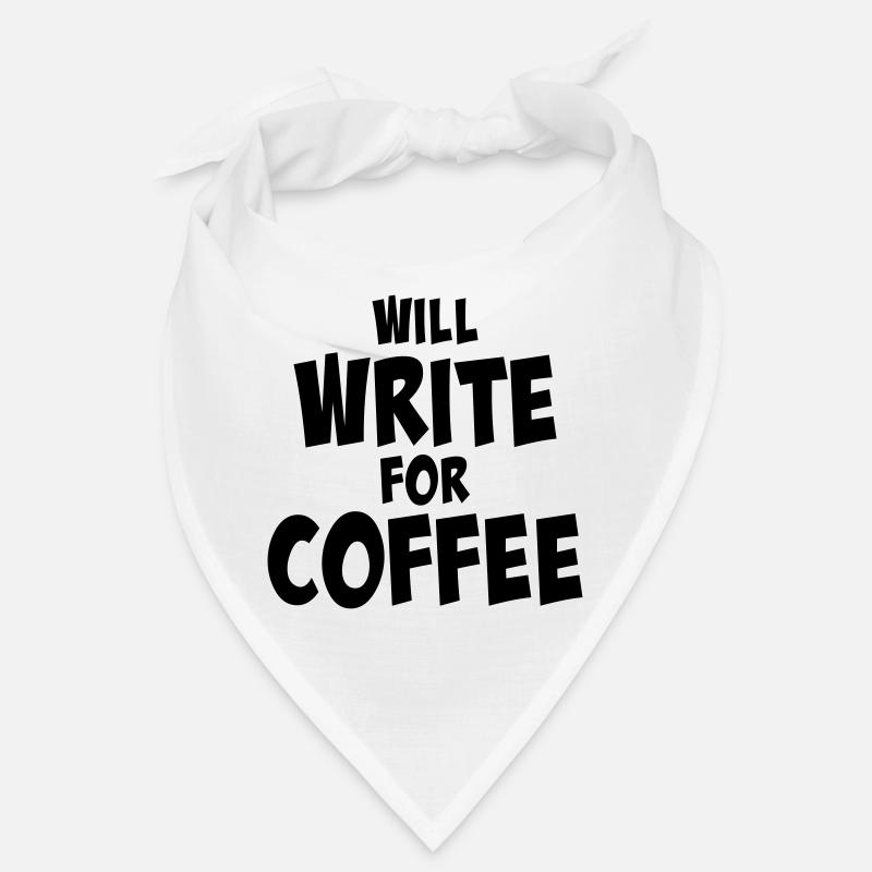 Will write for coffee Bandana