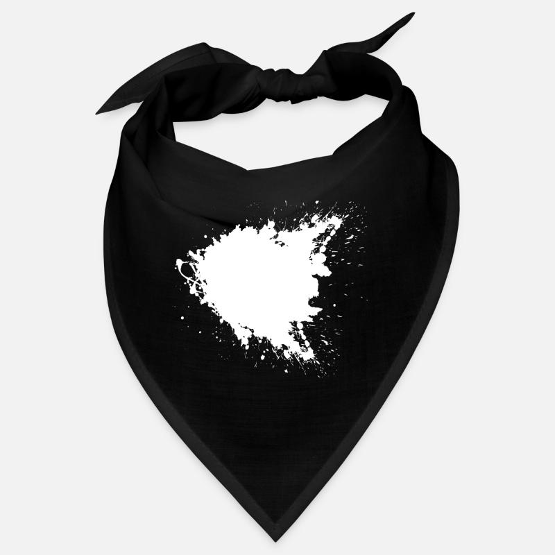 Grande tache de couleur noire Bandana