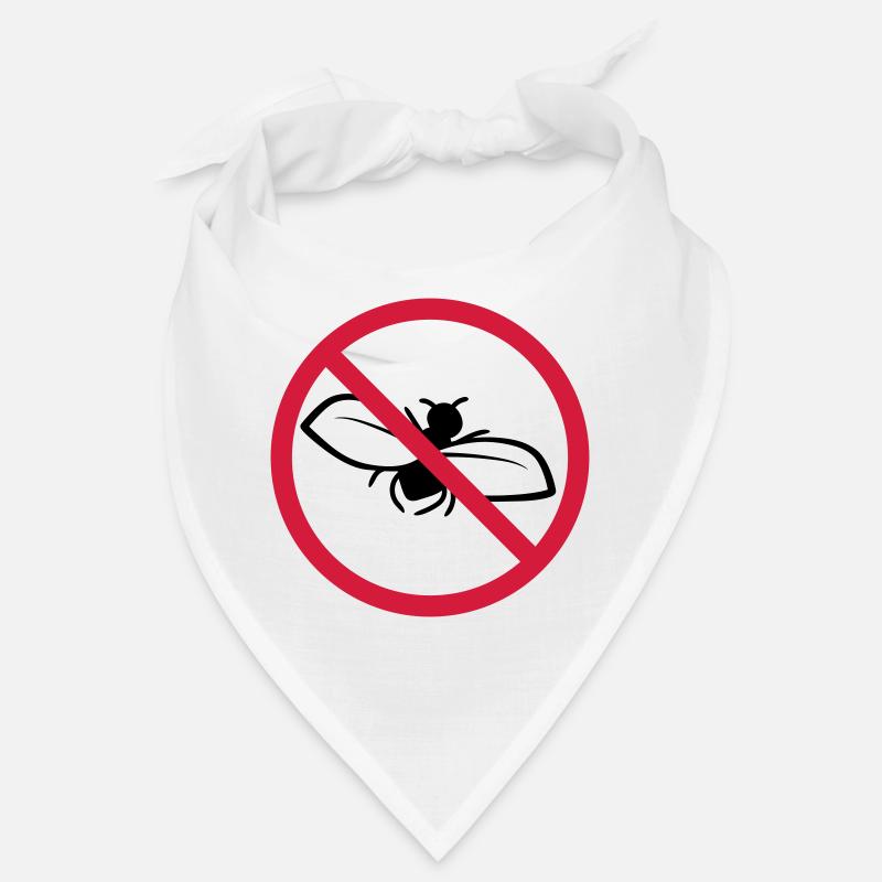Fliege Verboten Schild Bandana