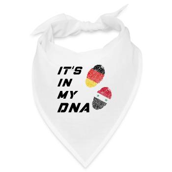 In meiner DNA Deutschland und Syrien - Bandana - Weiß - Vorne