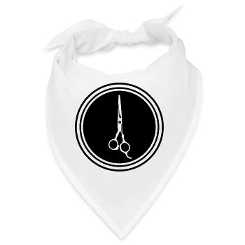 Schere Barber icon - Bandana - Weiß - Vorne