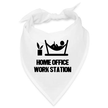 Laptop Wfh Home Office Statement Arbeitsplatz - Bandana - Weiß - Vorne