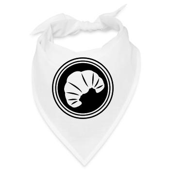 Croissant Symbol - Bandana - Weiß - Vorne
