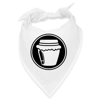 Honig Marmelade symbol - Bandana - Weiß - Vorne