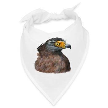 Wüstenbussard Bussard Greifvogel Raubvogel - Bandana - Weiß - Vorne