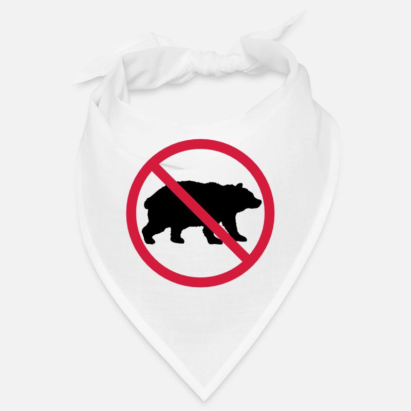 Bär Verboten Schild Bandana