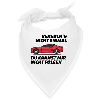 Autofahren Autofahrer Rennauto Auto Statement - Bandana - Weiß - Vorne