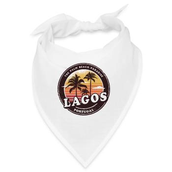 Lagos Portugal Beach Design - Bandana - Weiß - Vorne