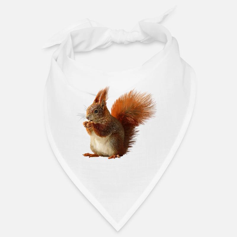 Eichhörnchen - Bandana - Weiß