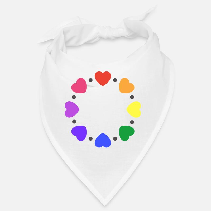 Rainbow Hearts Bandana