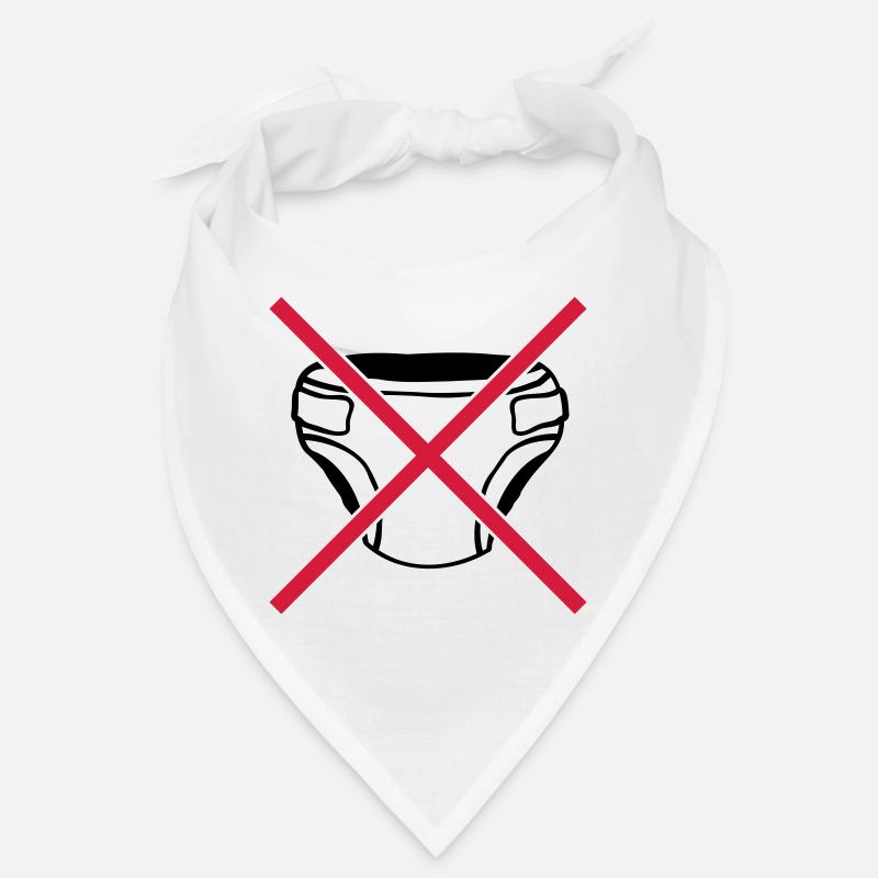 Schild Keine Windel Bandana