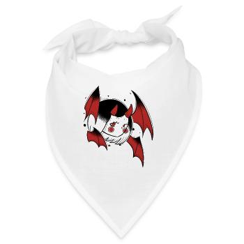 Manga Dämon kawaii - Bandana - Weiß - Vorne