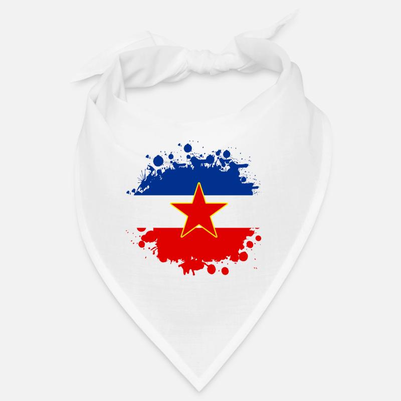 Motif blob drapeau Yougoslavie Bandana