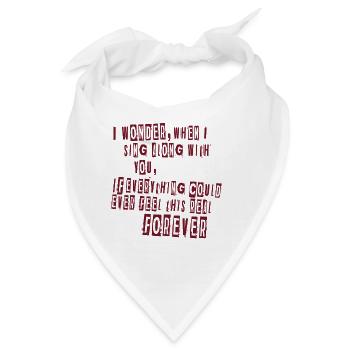 Everlong Lyrics - Bandana - Weiß - Vorne