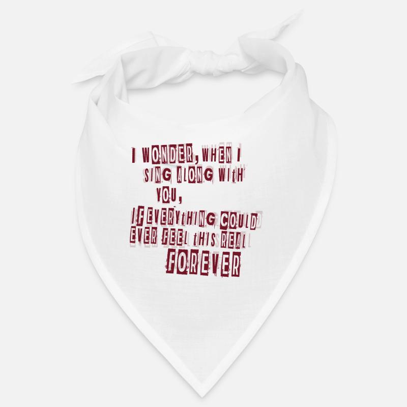 Everlong Lyrics - Bandana - Weiß