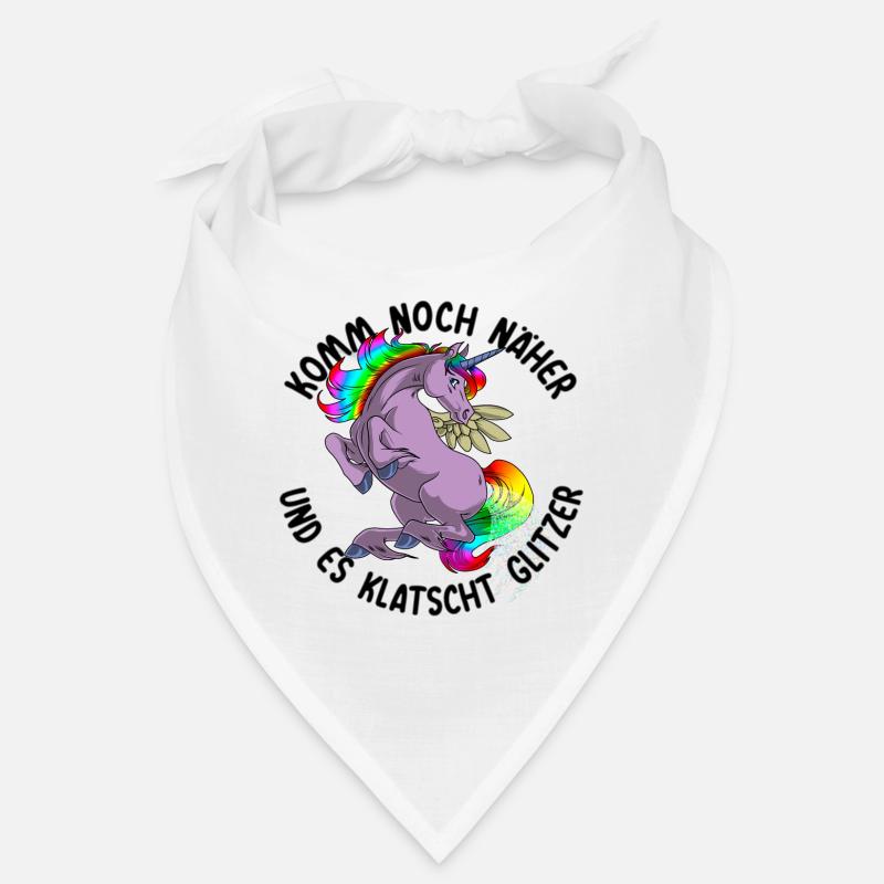Noch näher es klatscht Glitzer Einhorn Geschenk Bandana