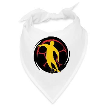 Fussball - Fussballer - Bandana - Weiß - Vorne