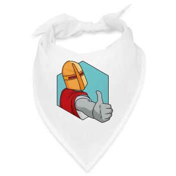 Ritter Daumen Hoch - Bandana - Weiß - Vorne