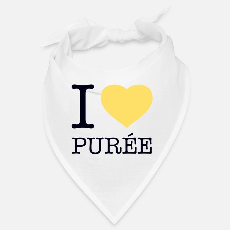 I LOVE PUREE Potatoes Mashed potatoes Bandana