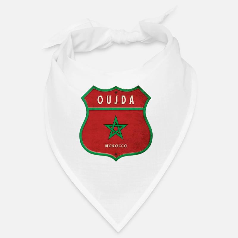 Oujda Maroc Armoiries Drapeaux Design Bandana