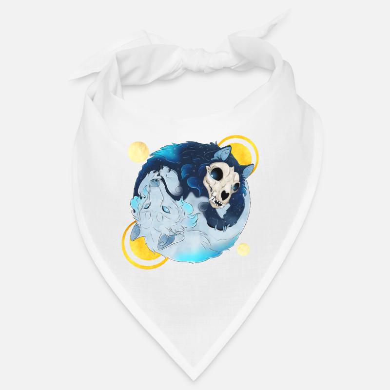 Blue Ink Spirits - Tao Wolves Shadow & Light 2 Bandana