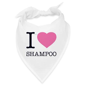 I LOVE SHAMPOO - Bandana - Weiß - Vorne