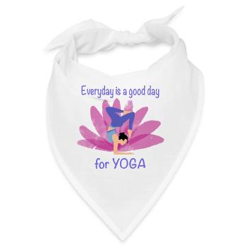 Alltagsyoga mit Blütenakzent - Bandana - Weiß - Vorne