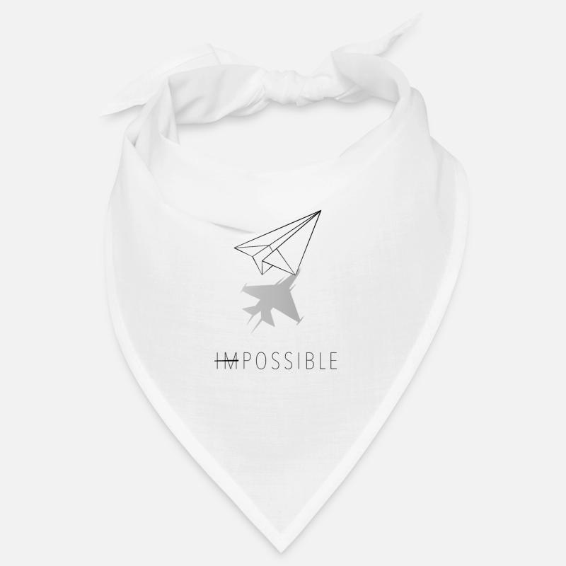 Papierflugzeug IMPOSSIBLE Origami Kunst Bandana
