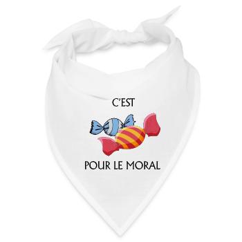 Süßigkeiten für die Moral - Bandana - Weiß - Vorne