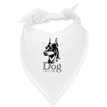 Hundeliebhaber - Geschenk für Hundebesitzer - Bandana - Weiß - Vorne