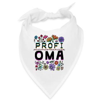 Oma Großmutter Seniorin Alles Gute Statement - Bandana - Weiß - Vorne