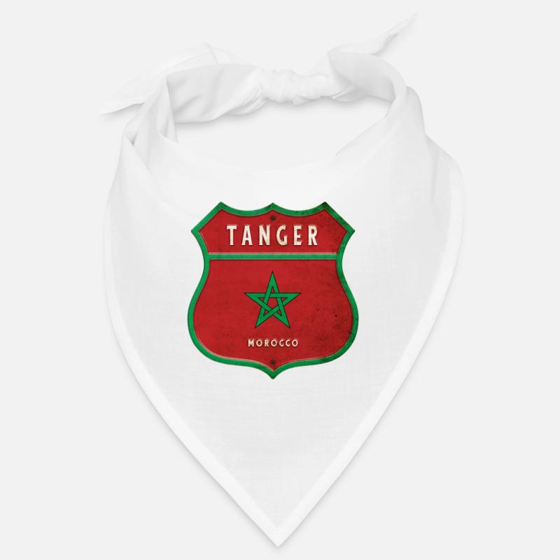 Tanger Marokko Wappen Flaggen Design Bandana