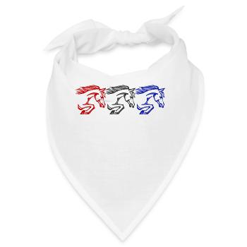 Islandpferde Pferdenarr Galopp Pferde Hengst - Bandana - Weiß - Vorne