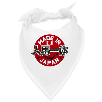 Made in Japan Rising Sun Flag JDM Drift Car Tuning - Bandana - Weiß - Vorne