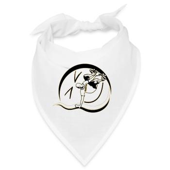 Skateboard in Freestyle - Bandana - Weiß - Vorne