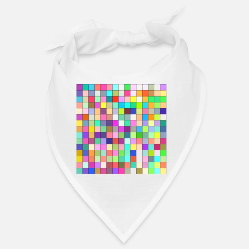 Colorful Squares Pattern Bandana