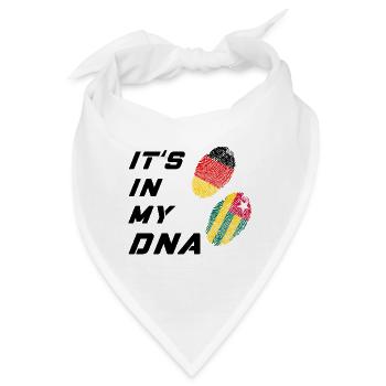 In meiner DNA Deutschland / Togo - Bandana - Weiß - Vorne