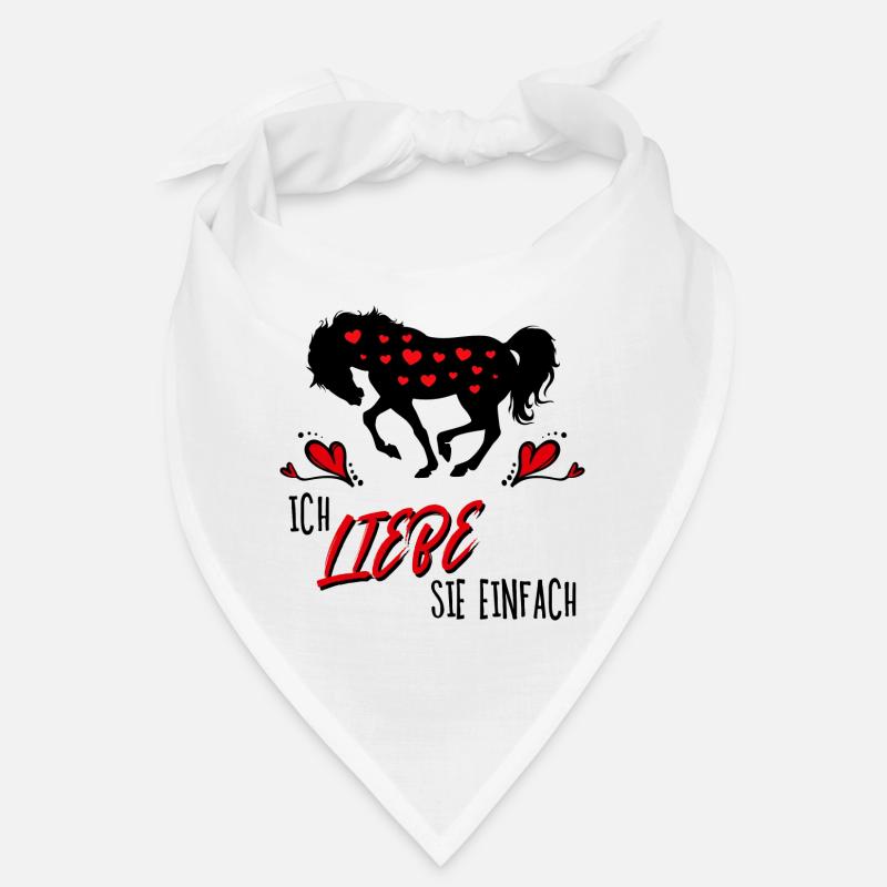 Pferde Herz Statement Isländer Islandpferde Bandana