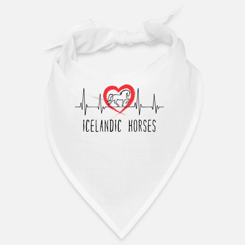 Islandpferde Statement Herz Pferde Pferdeliebe Bandana