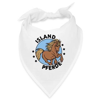 Stute Pferde Statement Islandpferde Pferdefan - Bandana - Weiß - Vorne