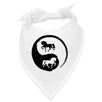 Islandpferde Isländer Pferdenarr Pferdeliebe - Bandana - Weiß - Vorne