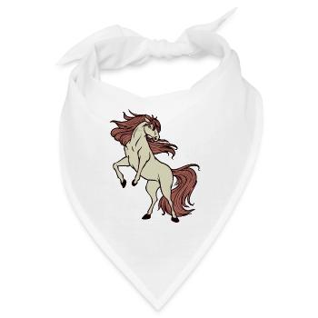 Islandpferde Galopp Pferdefan Pferdeliebe Pferde - Bandana - Weiß - Vorne