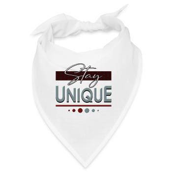 stay unique - Bandana - Weiß - Vorne