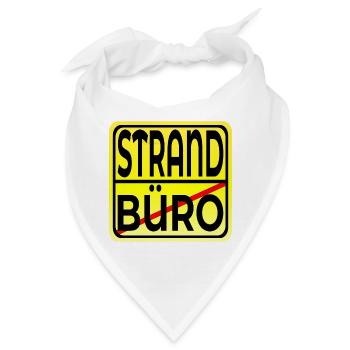 Büro Strand - URLAUB SOMMERFERIEN - Bandana - Weiß - Vorne